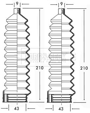 BORG & BECK Paljekumisarja, ohjaus BSG3105